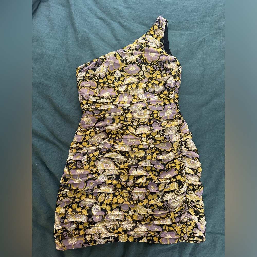 SOLD Zara One Shoulder Dress - Picture 1 of 5